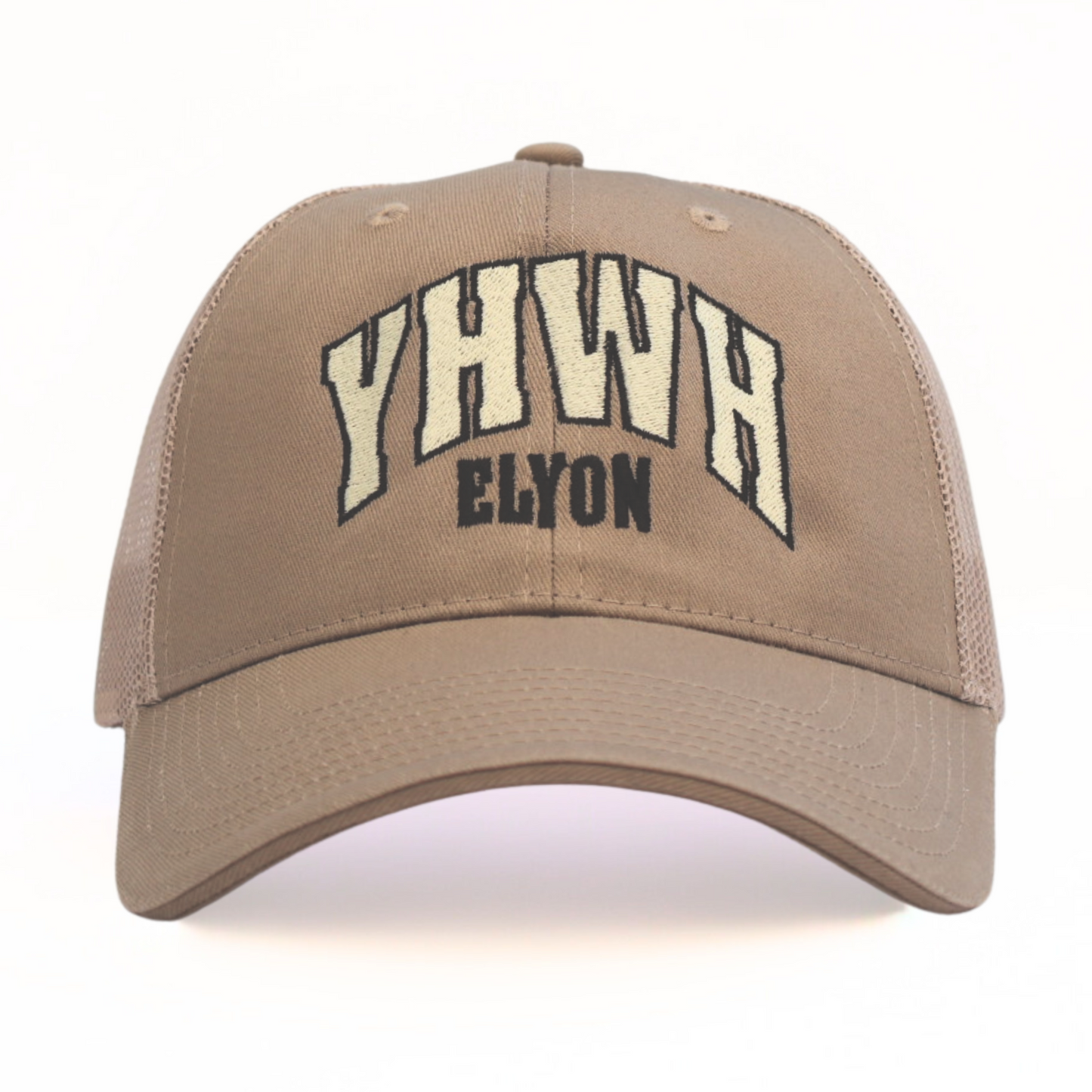 YHWH Elyon Trucker Hat - Beige
