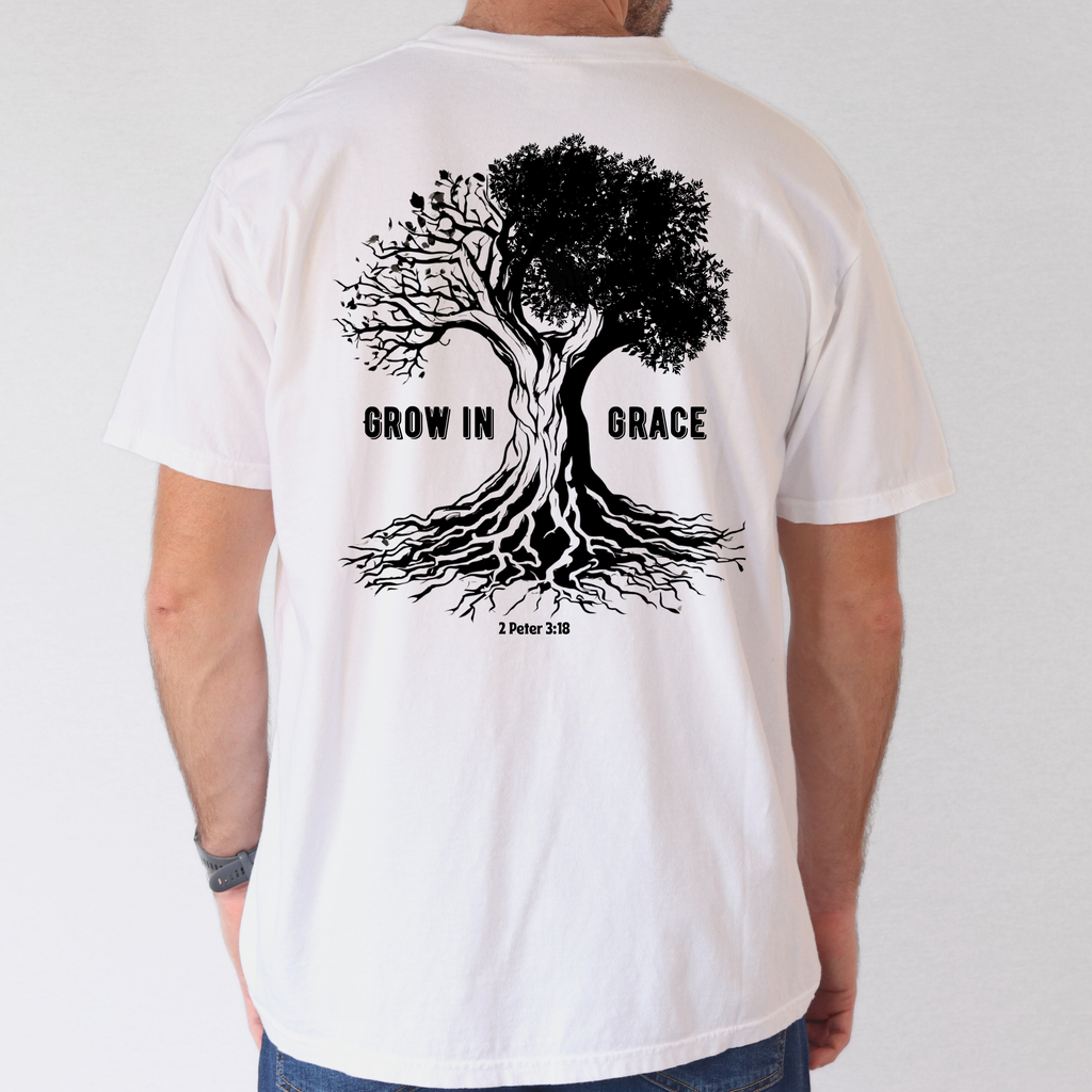 Grow in Grace Tree of Life Christian T-Shirt