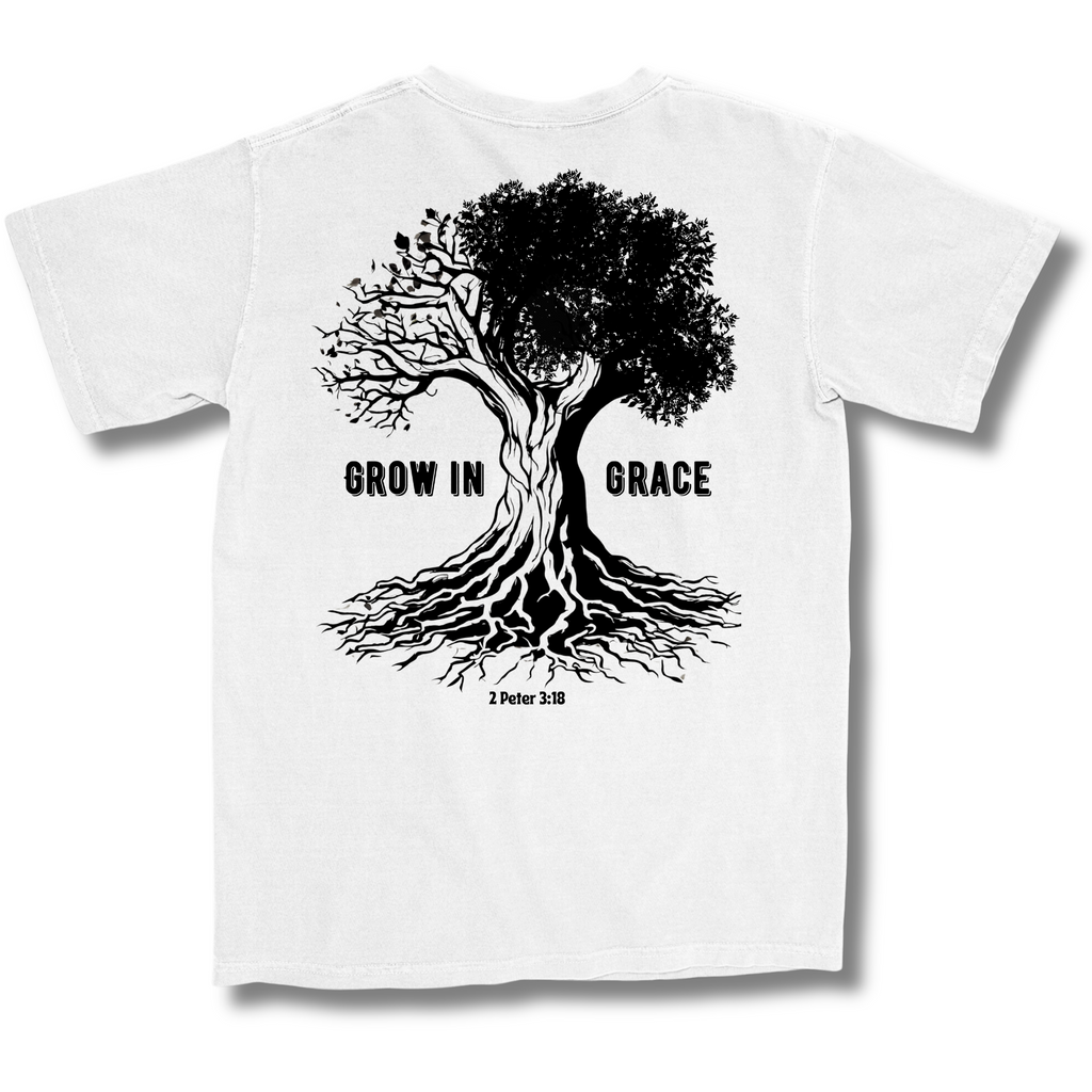 Grow in Grace Tree of Life Christian T-Shirt