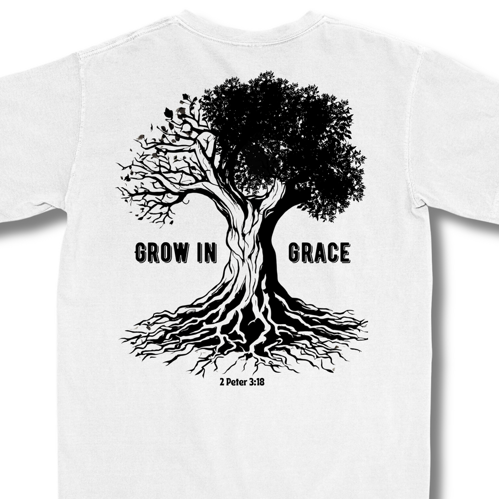 Grow in Grace Tree of Life Christian T-Shirt