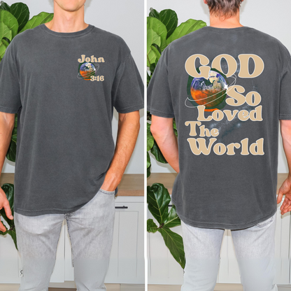 God So Loved The World - Vintage-Inspired Tee