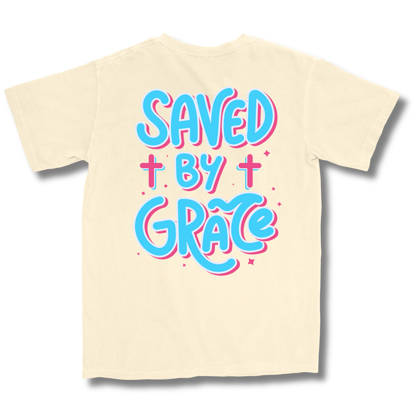 Saved by Grace - Sweet Cream T-shirt