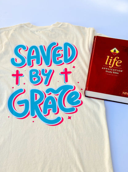 Saved by Grace - Sweet Cream T-shirt